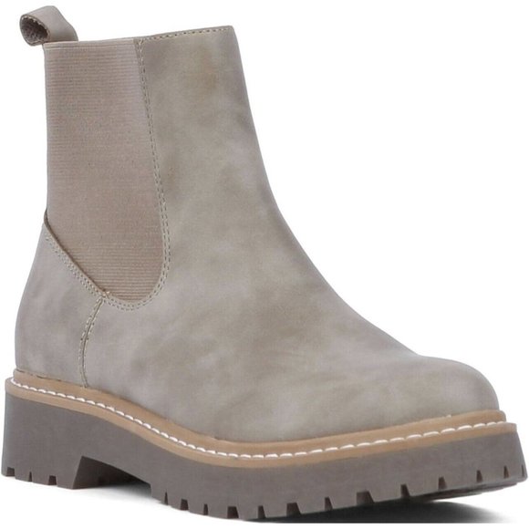 DV By Dolce Vita Taupe Chelsea Boot Womens Size 6 Style Lobera Round Toe - Picture 2 of 7